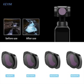 KEYIM Adjustable Premium 4 Pack Nd/pl Filters Kit (nd8/pl Nd16/pl Nd32/pl Nd64/pl)