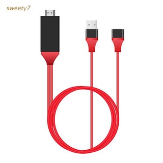 sweety7 1080P HDMI-compatible Mirroring Cable Phone to TV HDTV Adapter For iPhone iPad A-ndroid new