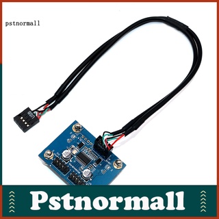 pstnormall módulo de concentrador de alta velocidad usb 2.0 de 4 puertos con indicador magnético de 5v power led