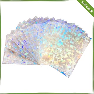 [XMFEUNDH] 100 Count Glitter Card Sleeves Guard Holders for Baseball Basketball Trading Cards Football Card Sports Cards MTG Gaming