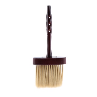 [[2]] cepillo de limpieza vintage peluquería cuello cepillo de limpieza cepillo de pelo barrido suave cepillo polvo cara cepillo con mango de madera largo - pelo