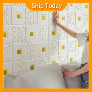 Papel pintado decoración pegatina diseño autoadhesivo papel tapiz de espuma para techo dormitorio