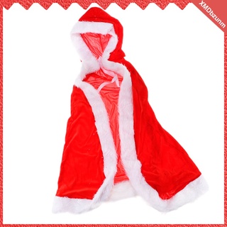 [bzunm] disfraz de invierno de navidad para mujer, año nuevo, santa, capa roja con capucha