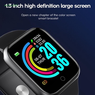 Y68 reloj inteligente rastreador de ejercicios con pantalla táctil de 1,44 pulgadas, contador de calorías, monitor de actividad, compatible con frecuencia cardíaca, sangre (1)