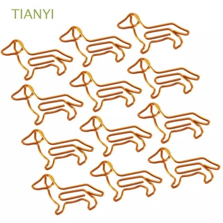 tianyi animal shape dachshund creativo marcador clip clips de papel abrazaderas de papel lindo personalización de dibujos animados en forma especial oro oro clip de papel