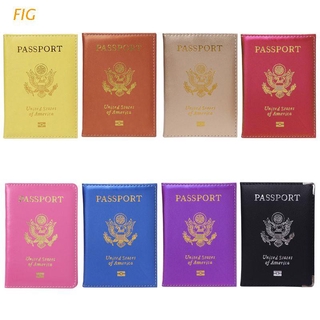 FIG Candy Color pasaporte organizador de viaje titular de la tarjeta caso Protector de la cubierta americana
