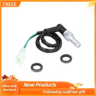 Treee - Cable de interruptor de freno hidráulico trasero M10x, Universal para motocicleta (1)