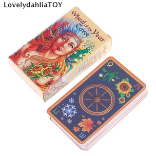 [LovelydahliaTOY] 78 Wheel the Year Tarot Cards Deck Mysterious Divination Personal Game English Recommended
