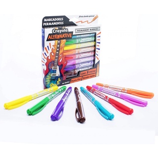 Marcadores Crayola Alternative Permanente Fino 8pzas (2)
