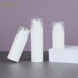 nisha portátil recargable botellas de espuma de viaje bomba botellas líquido dispensador bolsa vacía 5ml 10ml 15ml 30ml 50ml loción maquillaje plástico contenedor cosmético