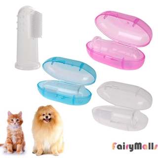 Cepillo de dientes de dedo para mascotas/limpiador de dientes de silicona suave para perros/limpiador de dientes de gato