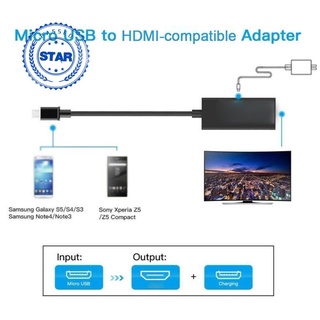 Cable micro USB a HDMI compatible HD 1080P para Samsung HDMI compatible con adaptador USB HTC LG E9X8