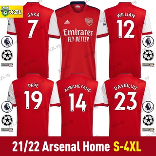 Arsenal Home Shirt 2021-2022 tamaño: S-4XL fútbol 21/22 manga corta Hombre fans jersey