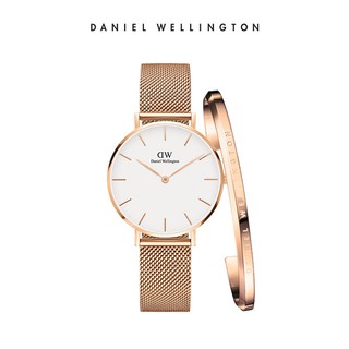 daniel wellington reloj dw reloj señoras banda de acero reloj + pulsera 28 mm 32 mm pareja reloj analógico
