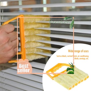 Keration - cepillo limpiador para ventanas (7 listones, aire acondicionado, limpieza de suciedad) (8)