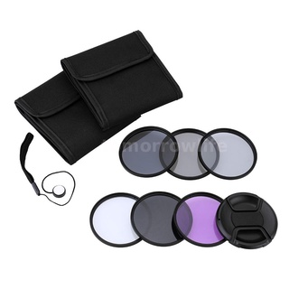 Tm/andoer 58mm UV+CPL+FLD+ND(ND2 ND4 ND8) Kit de filtro de fotografía ultravioleta Circular polarizante fluorescente densidad Neutral filtro para Nikon Canon Sony Pentax DSLRs