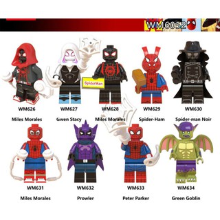 Los vengadores niños Lego juguetes Spider-Man: en el Spider-Verse Minifigures Gwen Stacy bloques de construcción compatibles con Lego