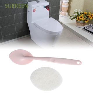 suereen wc accesorio de mango largo herramientas de lavado higiénico cepillo de limpieza de inodoro limpiador de pisos de plástico hogar cuarto de baño suministro de esponja reemplazable