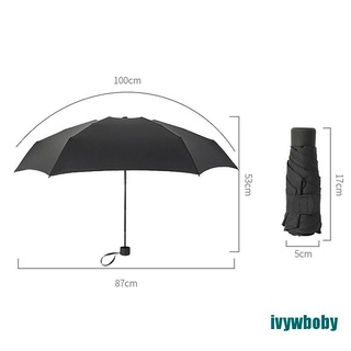 Ivy Mini paraguas Compacto De bolsillo plegable Portátil impermeable unisex (9)
