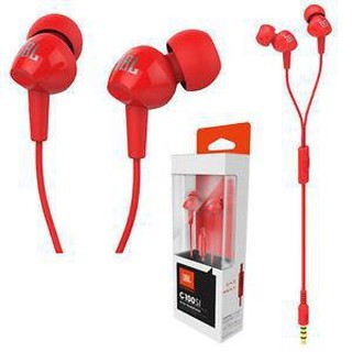 JBL C100Si 3.5mm Wired Earphone Bass Stereo Sports Earbuds HIFI In-Ear with Mic