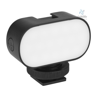 Andoer Mini luz Led De video 5000k-6000k Vlog luz Fill Cri95+batería De litio incorporada con zapato frío/blanco