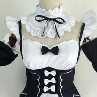 re:zero kara hajimeru lsekai seikatsu twins ram/rem maid vestido de cosplay disfraz de fiesta (3)