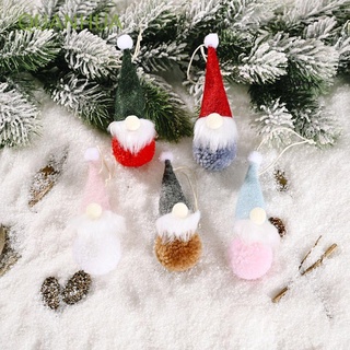 quanhua multicolor colgante de navidad lindo gnomos decoración de navidad mini decoración del hogar adornos percha muñeca navidad enana/multicolor
