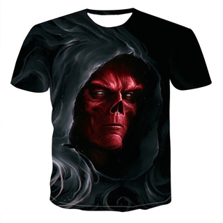Kid 2021 hombres cráneo camisetas estilo Punk cráneo 3Dt camisas Skull Punisher camiseta