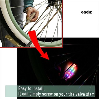 CAD 2 Pzas Luces LED De Seguridad Para Neumático/Válvula De Llanta/Lámpara Intermitente Para Bicicleta/Coche (9)