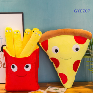 [gy8787] simulación de dibujos animados Pizza papas fritas diseño sofá almohada peluche muñeca
