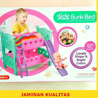 Cama de bebé juguete | Cama de muñeca Slide litera 8686 Makassar