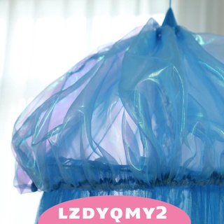 Lindo bebé domo cama Canopy mosquitera cuna gasa cortina colgante decoración azul