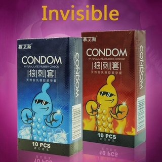 Condón 10PCS Ultra-delgado preservativos adulto amor Sexual cuidado de la salud producto