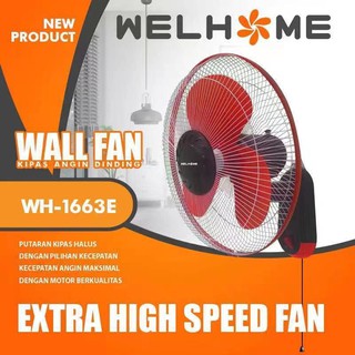 Welhome ventilador de pared de 16 pulgadas WH-1663 E