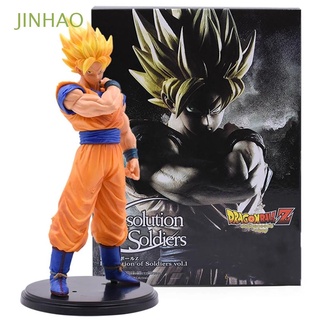 JINHAO Japan Dragon Ball Z PVC Super SaiYan figuras de acción colección modelo Son Gohan juguetes regalos 23cm Anime figura despertar Gohan
