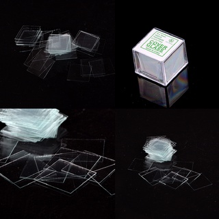 bentuanyue 100 piezas de cristal micro cubierta slips 18x18mm - microscopio slide covers mx