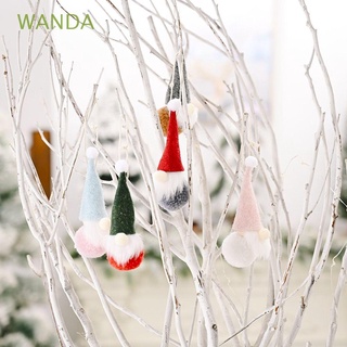 wanda multicolor decoración de navidad lindo gnomos colgante de navidad mini año nuevo decoración del hogar adornos regalos navidad enana/multicolor