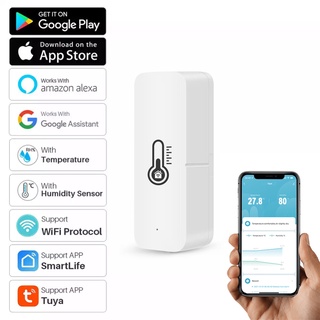 wifi tuya smart sensor De Temperatura Y Humedad Con Alarma Zumbador