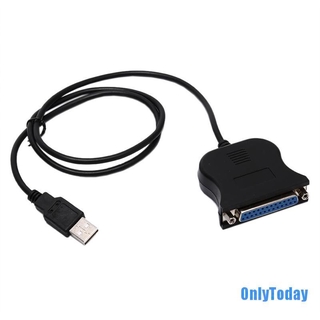 [OnlyToday] IEEE 1284 25 pines puerto paralelo a USB 2.0 Cable de impresora USB a adaptador paralelo