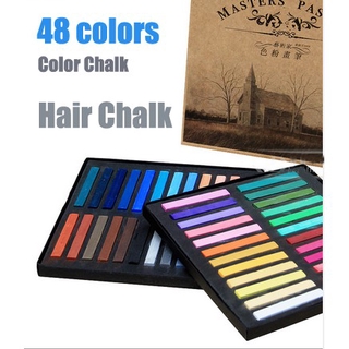 48 colores pintura tiza Popular cabello 24 tinte pelo Crayon tinte para el cabello lápiz palo