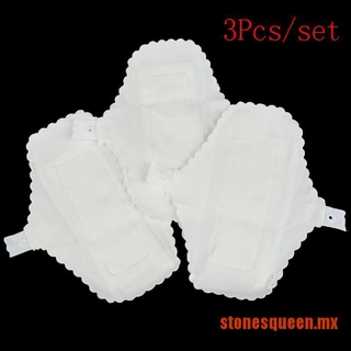 QUEEN 3Pcs Reusable Cotton Menstrual Cloth Sanitary Panty Liners Feminine Hygien