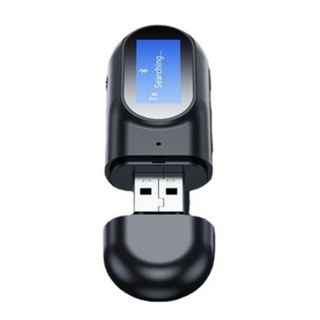 2 En 1 Bluetooth 5.0 Transmisor De Audio Receptor De Pantalla LCD 3,5 Mm AUX