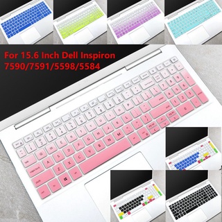 For 15.6 Inch Dell Inspiron 7590/7591/5598/5584 Soft Ultra-thin Silicone Laptop Keyboard Cover Protector