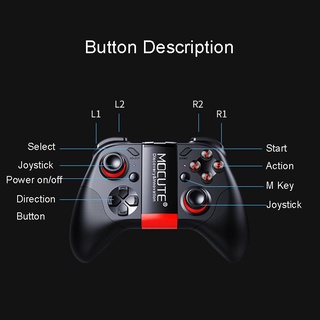 mocute 054 bluetooth gamepad controlador móvil gatillo joystick para i-phone teléfono android pc celular smart tv box control (5)