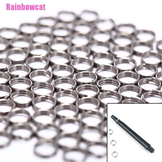 <rainbowcat> 100 unids/lote anillos profesionales de acero inoxidable para dardos