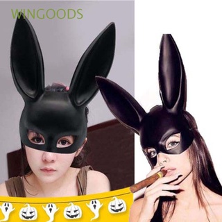 WINGOODS Anime Accesorios de máscara de fiesta Plástico Máscara de conejo Máscara de juego de roles Fachada Juego de roles Baile de disfraces Tiara Halloween Orejas de conejo Accesorios de fiesta/Multicolor