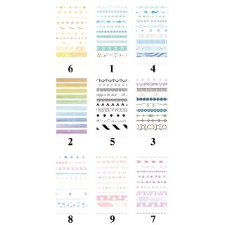 Suuuny 10Pcs Very Fine Color Masking Tape Diary Scarpbooking DIY Decoration Washi Tape (5)
