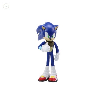 6CM Anime personajes estatua Sonic figura lindo personaje de dibujos animados modelo de juguete coleccionable regalos (5)