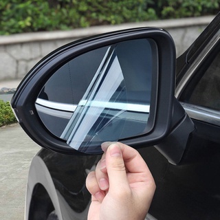 película protectora de espejo retrovisor de coche, hd transparente a prueba de lluvia, película antiniebla, antiniebla, impermeable para espejos de coche y ventanas laterales (8)