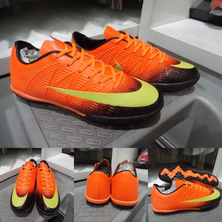 Nike Hypervenom TF niños naranja negro amarillo Futsal zapatos